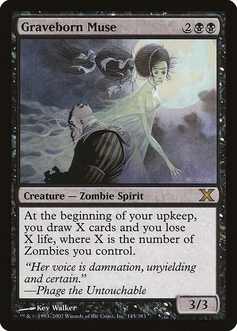 Graveborn Muse 145 card from 10th Edition