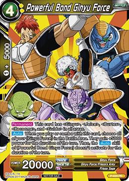 Powerful Bond Ginyu Force P-024 card from Promotion Cards