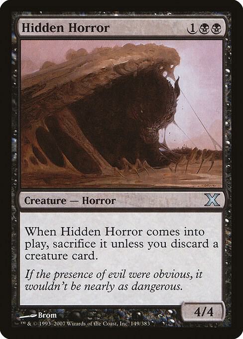 Hidden Horror 149 card from 10th Edition