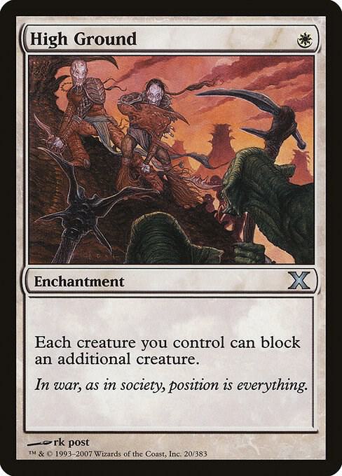 High Ground 20 card from 10th Edition