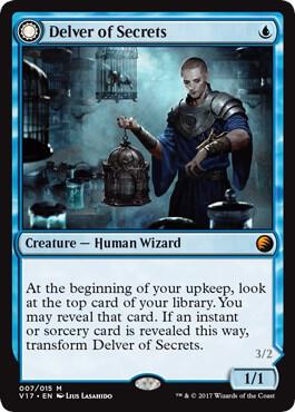 Delver of Secrets 7 card from From the Vault: Transform