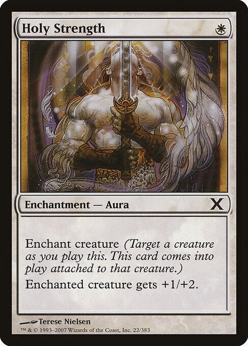 Holy Strength 22 card from 10th Edition