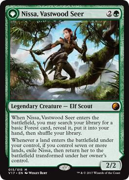 Nissa, Vastwood Seer 15 card from From the Vault: Transform