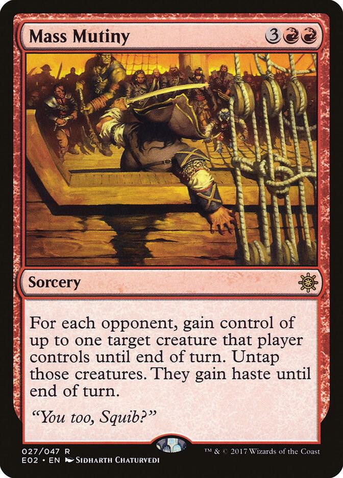 Mass Mutiny 27 card from Explorers of Ixalan