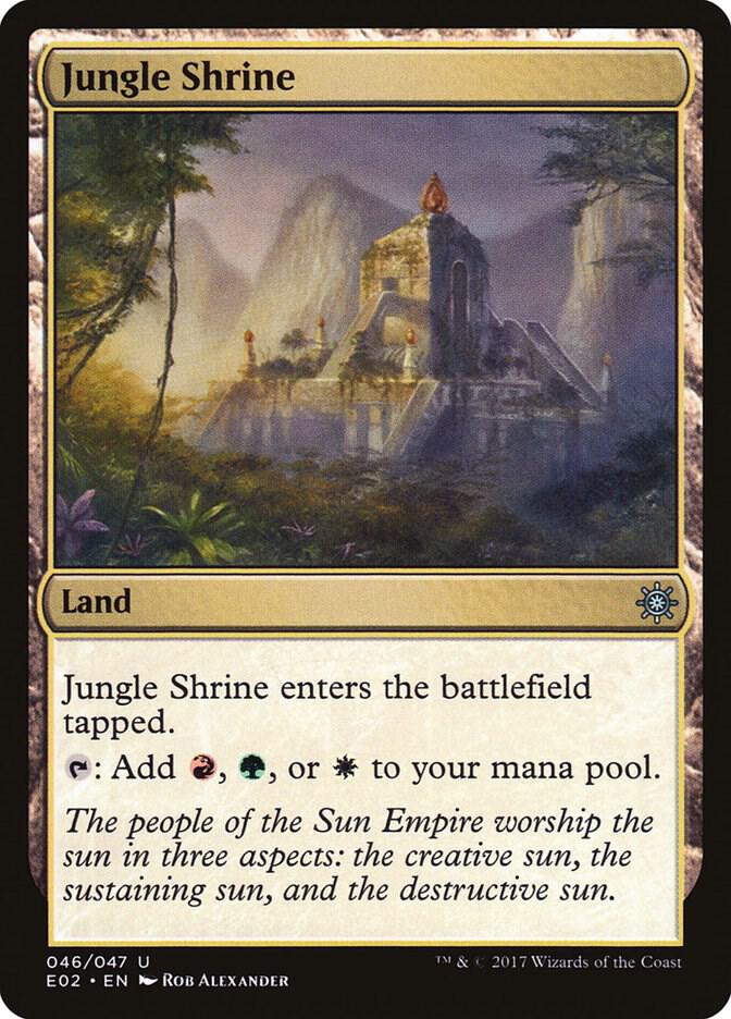 Jungle Shrine 46 card from Explorers of Ixalan