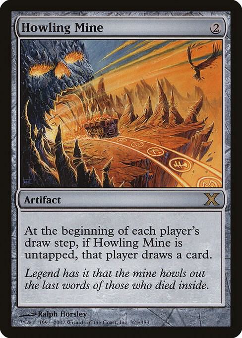 Howling Mine 325 card from 10th Edition