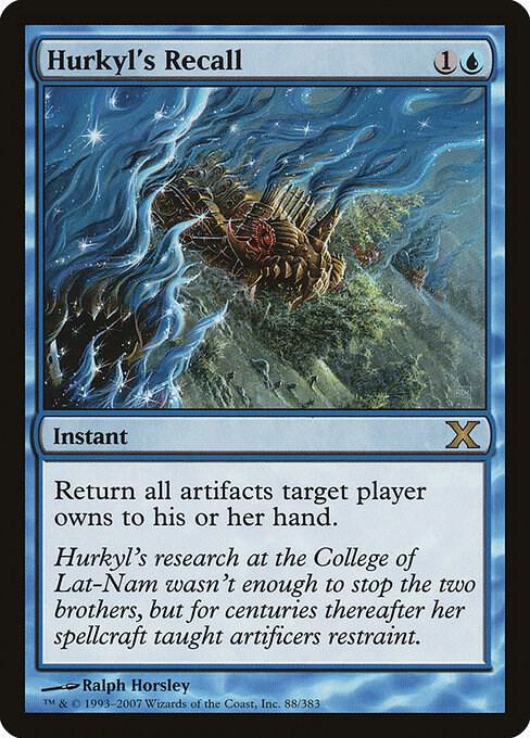 Hurkyl's Recall 88 card from 10th Edition