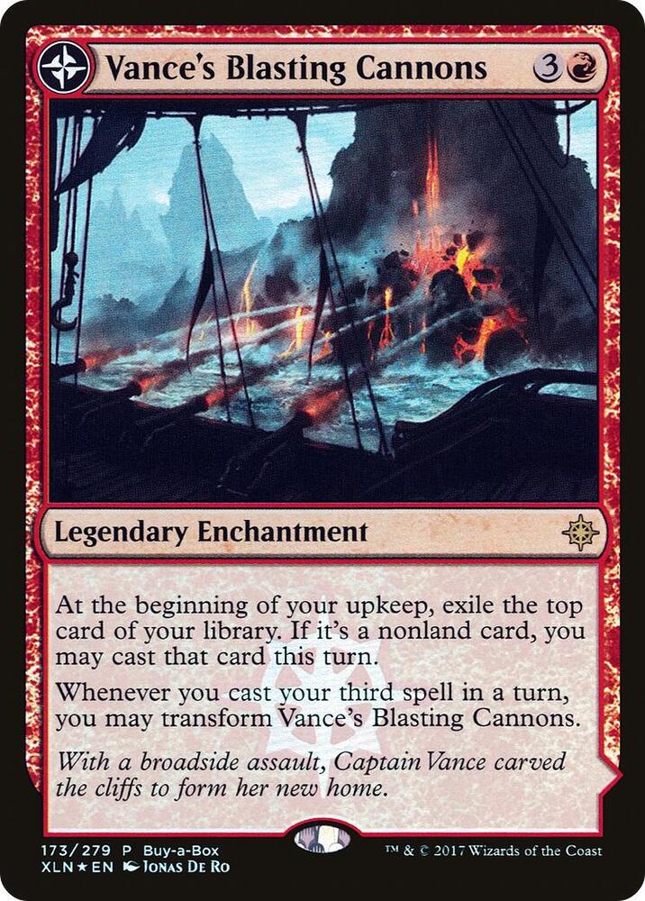Vance's Blasting Cannons 173 card from Buy-A-Box Promos