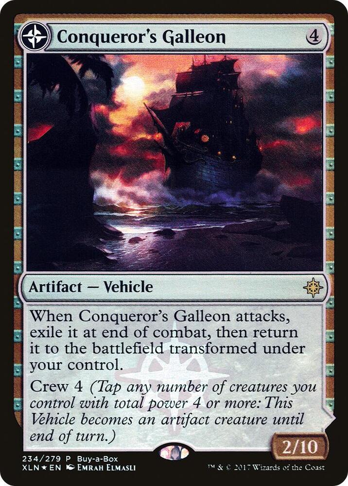 Conqueror's Galleon 234 card from Buy-A-Box Promos