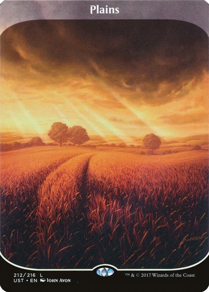 Plains 212 card from Unstable