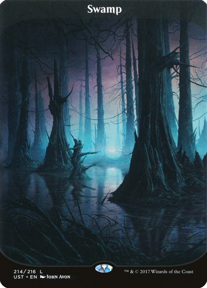 Swamp 214 card from Unstable