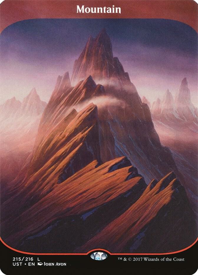 Mountain 215 card from Unstable