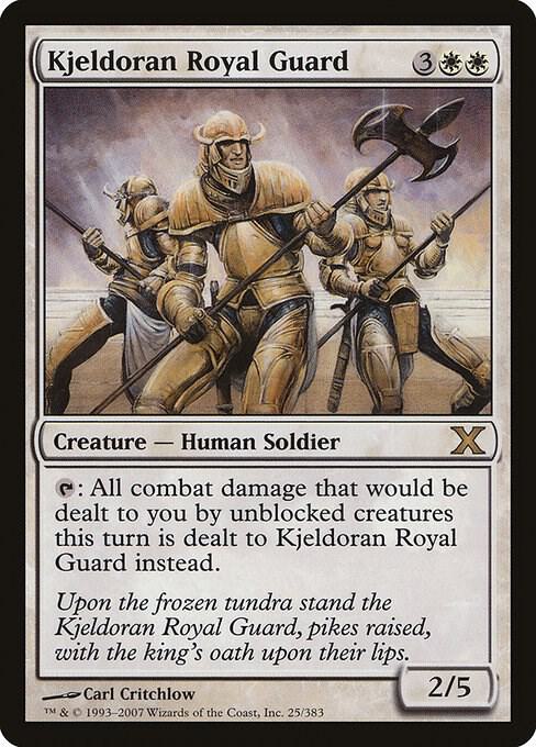 Kjeldoran Royal Guard 25 card from 10th Edition