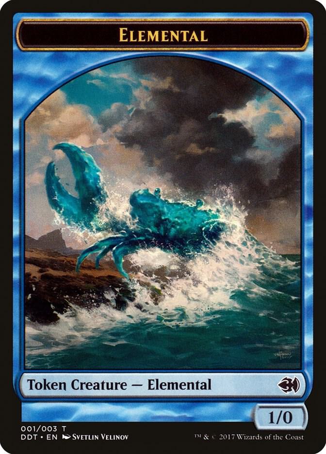 Elemental Token 1 card from Duel Decks: Merfolk vs. Goblins