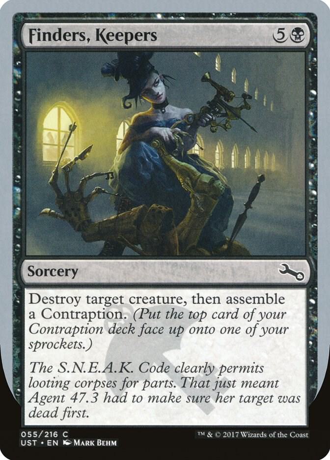 Finders, Keepers 55 card from Unstable