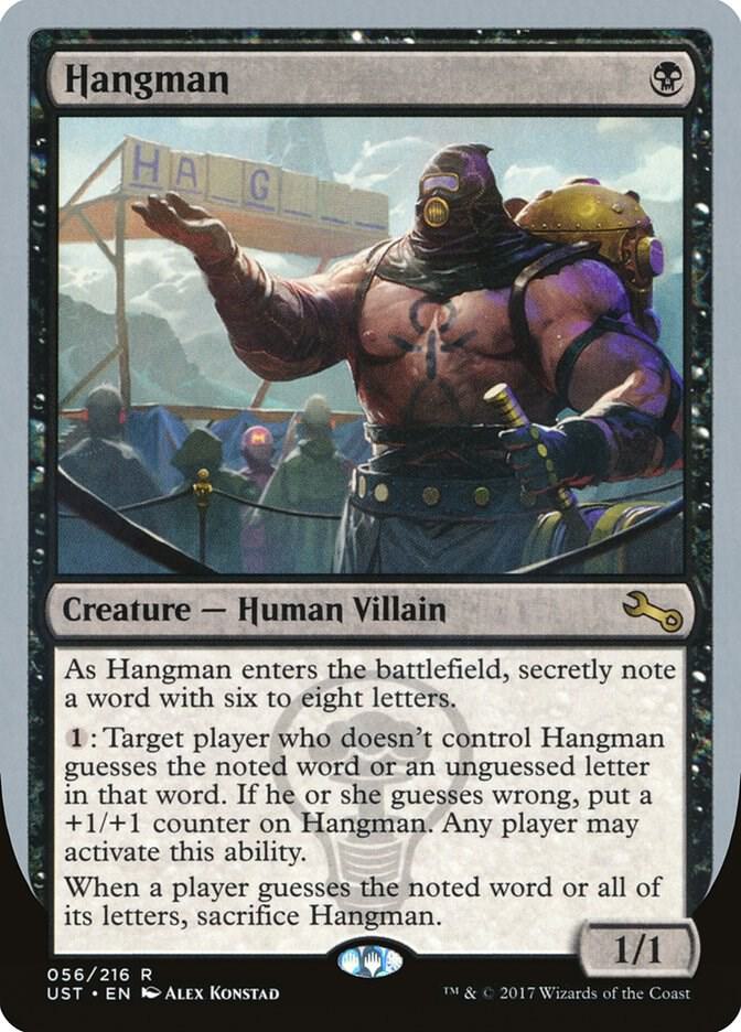 Hangman 56 card from Unstable