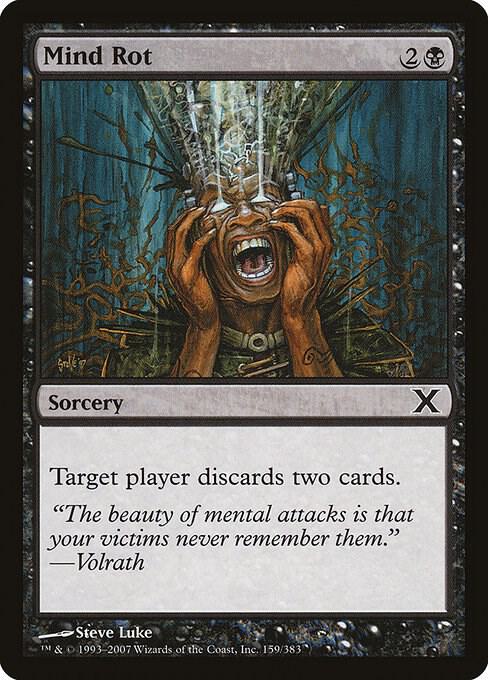 Mind Rot 159 card from 10th Edition