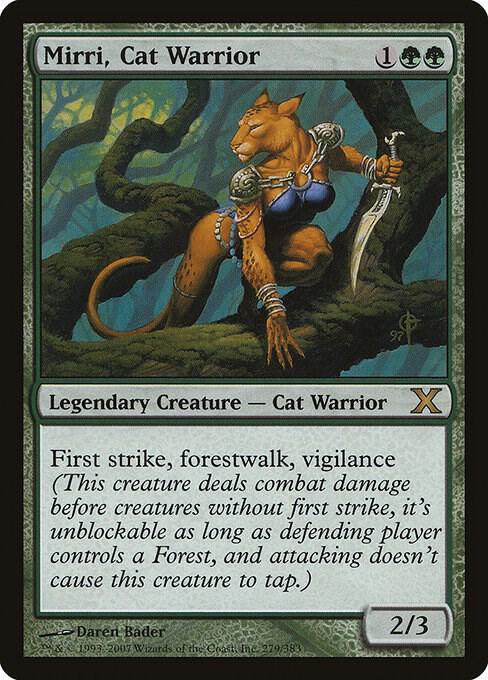 Mirri, Cat Warrior 279 card from 10th Edition