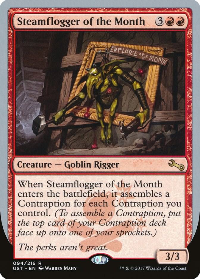 Steamflogger of the Month 94 card from Unstable