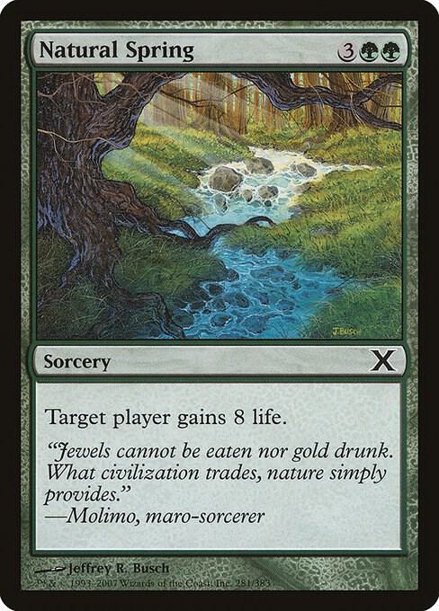 Natural Spring 281 card from 10th Edition