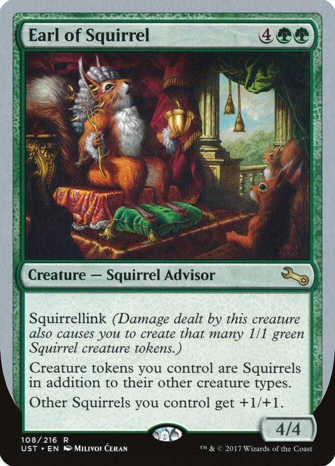Earl of Squirrel 108 card from Unstable