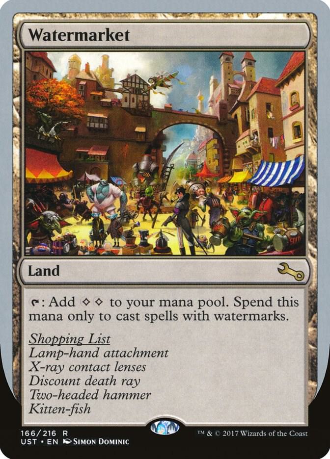 Watermarket 166 card from Unstable