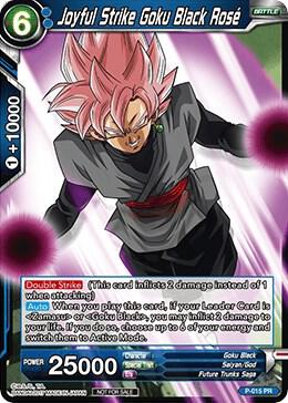 Joyful Strike Goku Black Rose (Non-Foil Version) P-015 card from Promotion Cards