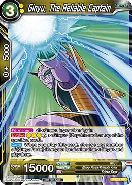 Ginyu, The Reliable Captain (Non-Foil Version) P-019 card from Promotion Cards
