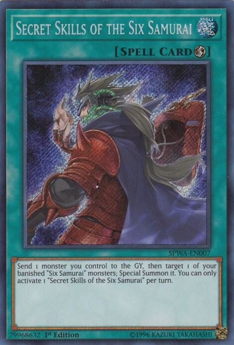 Secret Skills of the Six Samurai SPWA-EN007 card from Spirit Warriors