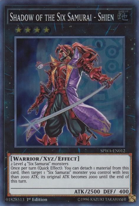 Shadow of the Six Samurai - Shien SPWA-EN012 card from Spirit Warriors