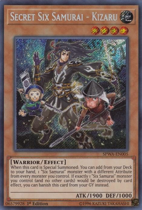 Secret Six Samurai - Kizaru SPWA-EN005 card from Spirit Warriors
