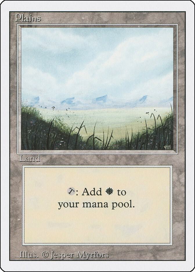 Plains (A) 293 card from Revised Edition
