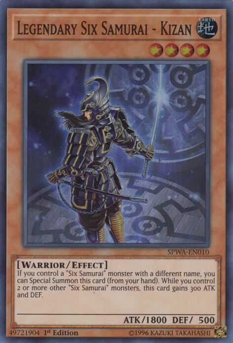 Legendary Six Samurai - Kizan SPWA-EN010 card from Spirit Warriors