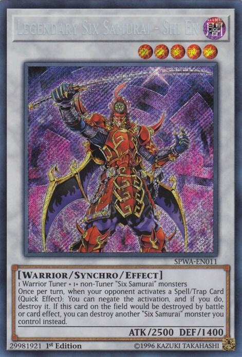 Legendary Six Samurai - Shi En SPWA-EN011 card from Spirit Warriors