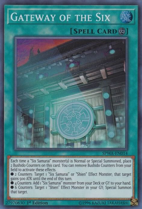 Gateway of the Six SPWA-EN014 card from Spirit Warriors
