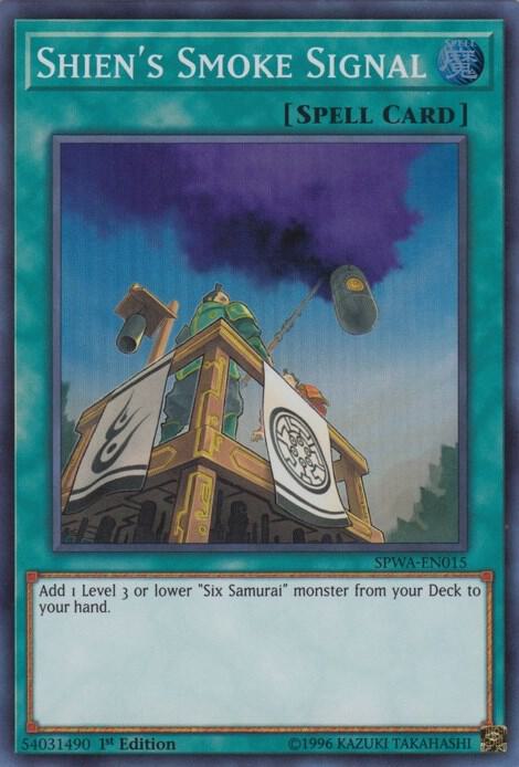 Shien's Smoke Signal SPWA-EN015 card from Spirit Warriors