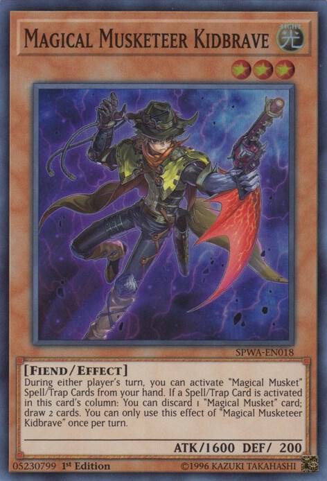 Magical Musketeer Kidbrave SPWA-EN018 card from Spirit Warriors