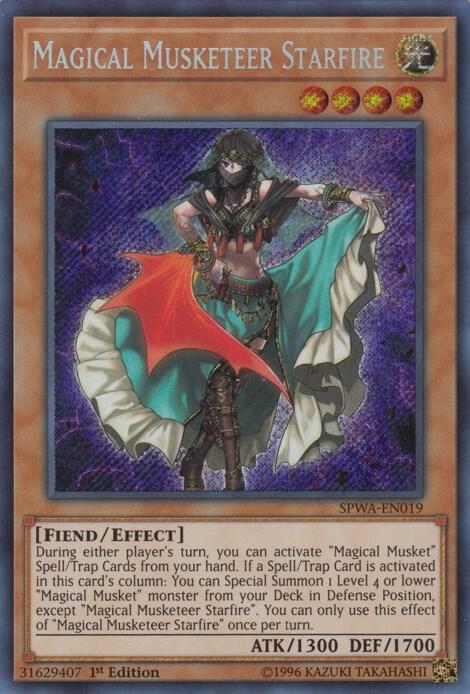 Magical Musketeer Starfire SPWA-EN019 card from Spirit Warriors