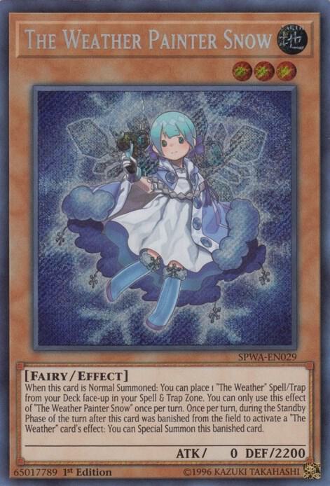 The Weather Painter Snow SPWA-EN029 card from Spirit Warriors