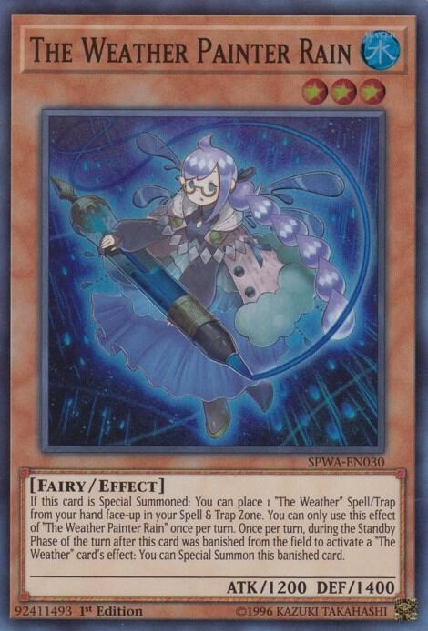 The Weather Painter Rain SPWA-EN030 card from Spirit Warriors