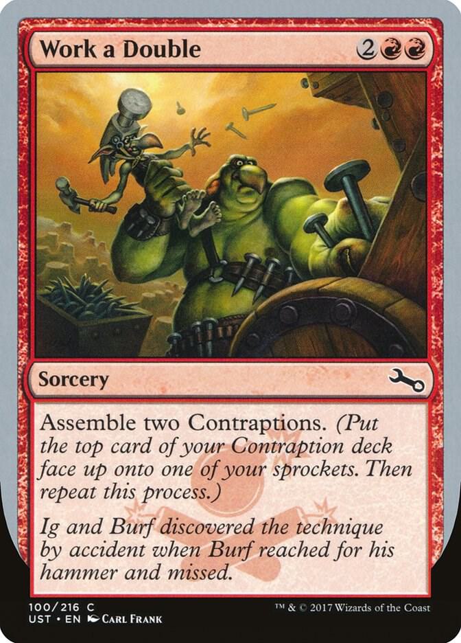 Work a Double 100 card from Unstable