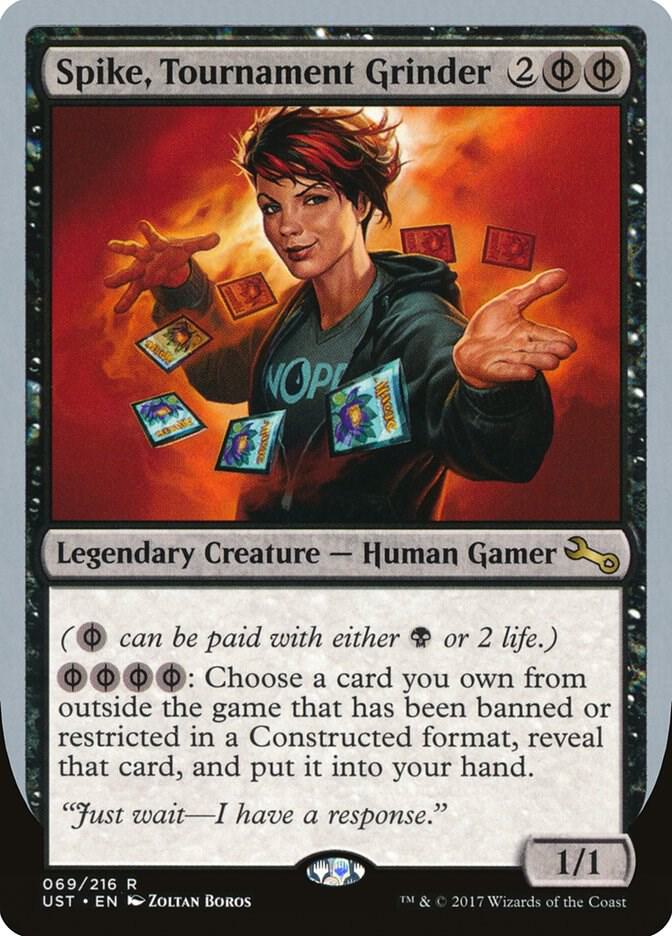 Spike, Tournament Grinder 69 card from Unstable