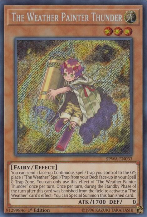 The Weather Painter Thunder SPWA-EN033 card from Spirit Warriors