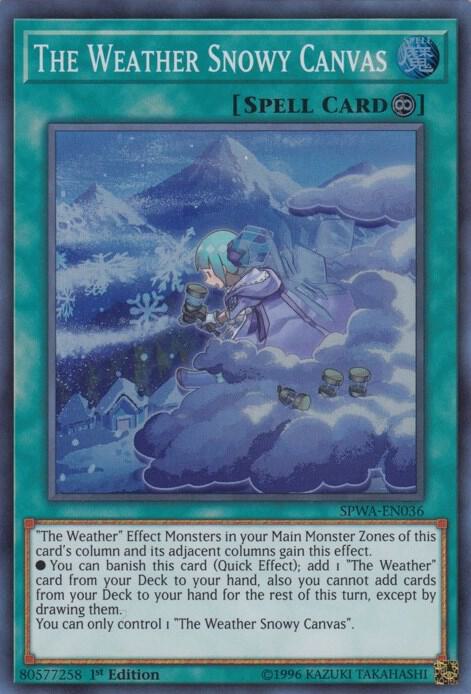 The Weather Snowy Canvas SPWA-EN036 card from Spirit Warriors