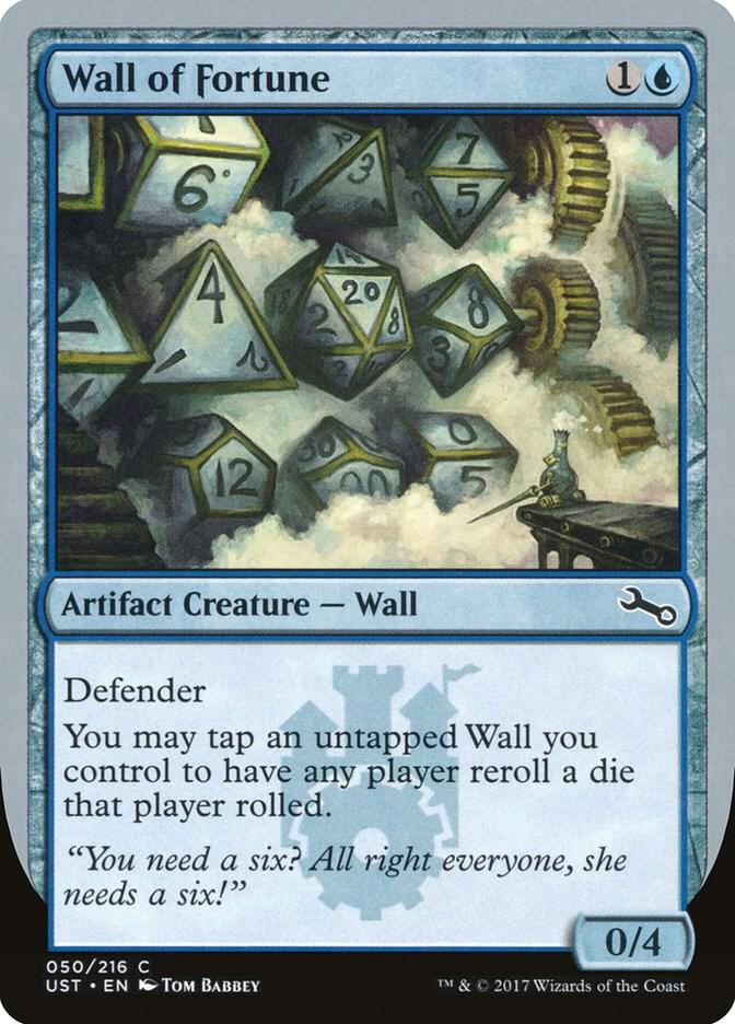 Wall of Fortune 50 card from Unstable