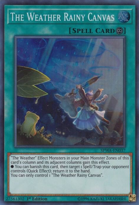 The Weather Rainy Canvas SPWA-EN037 card from Spirit Warriors