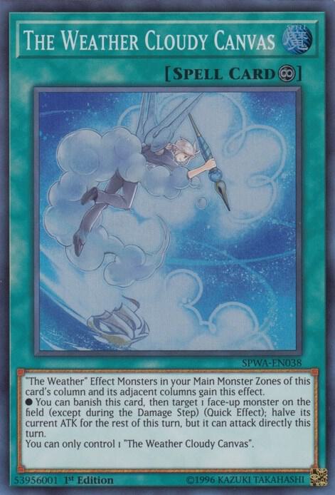 The Weather Cloudy Canvas SPWA-EN038 card from Spirit Warriors