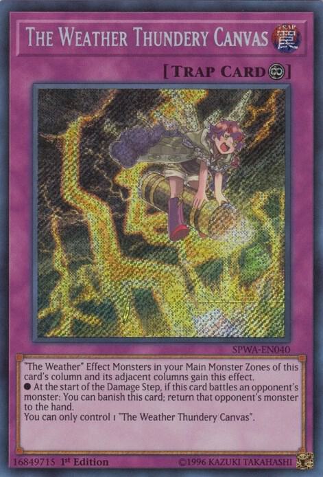 The Weather Thundery Canvas SPWA-EN040 card from Spirit Warriors