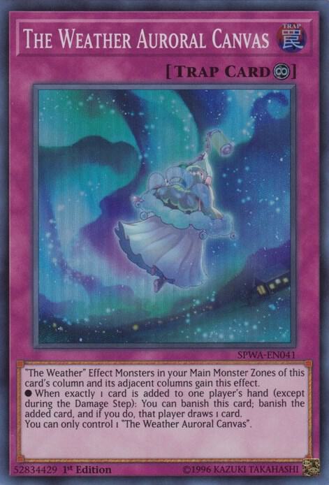 The Weather Auroral Canvas SPWA-EN041 card from Spirit Warriors