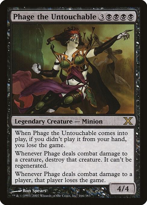 Phage the Untouchable 166 card from 10th Edition